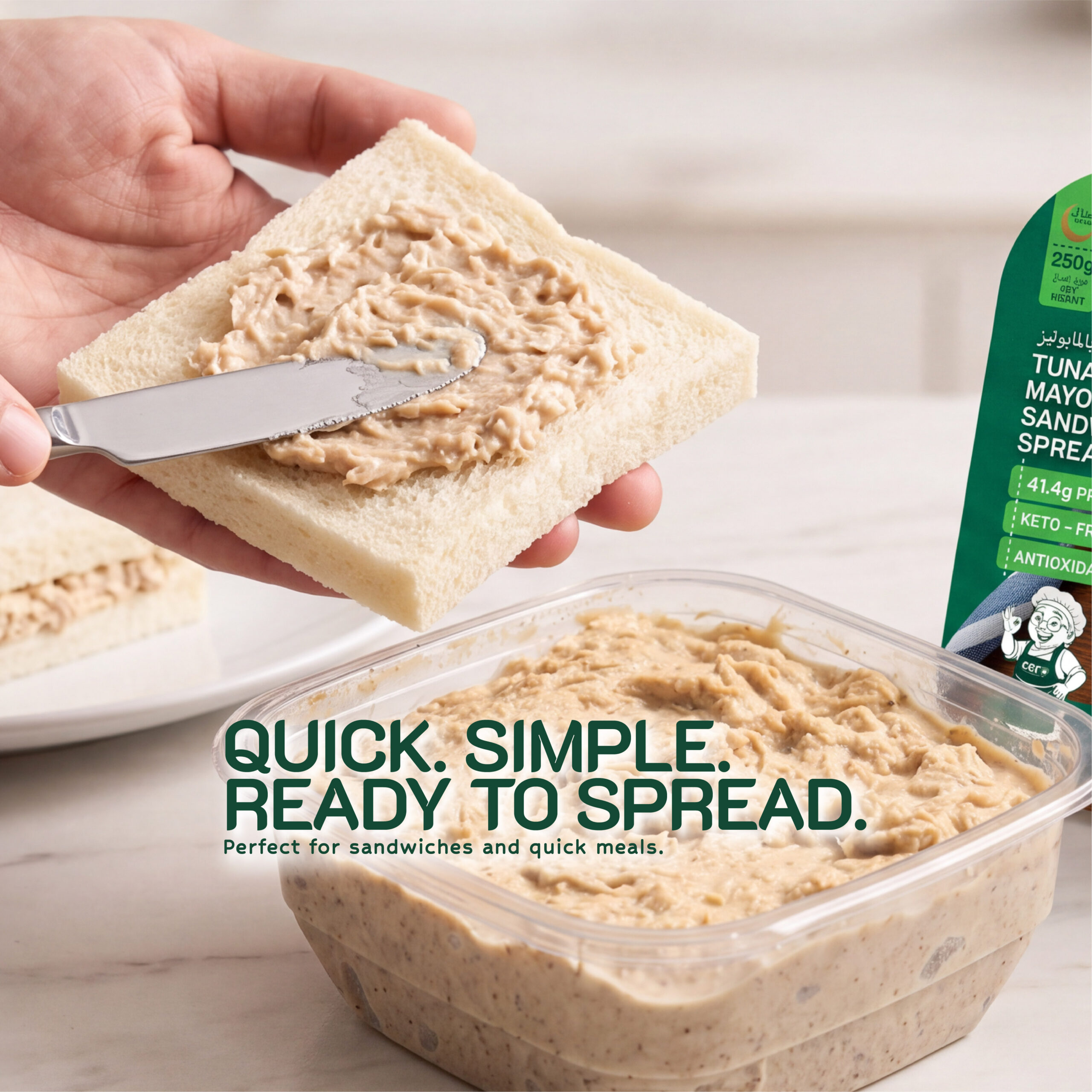 Tuna Real Mayonnaise Sandwich Spread. حشوة ساندويتش التونة بالمايونيز - Image 3